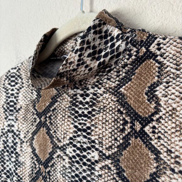 I.AM.GIA Snake Print Kenzie Long Sleeve Print Bodysuit - Picture 6 of 13